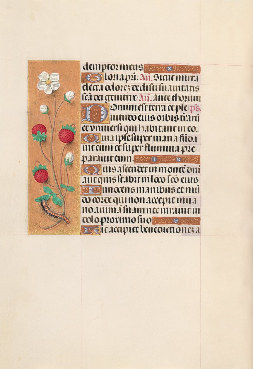 Hodiny královny Isabely Katolické, královny Španělska: Fol. 102v, c. 1500. od Master of the First Prayerbook of Maximillian