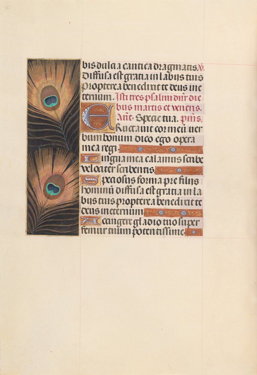 Hodiny královny Isabely Katolické, královny Španělska: Fol. 103v, c. 1500. od Master of the First Prayerbook of Maximillian