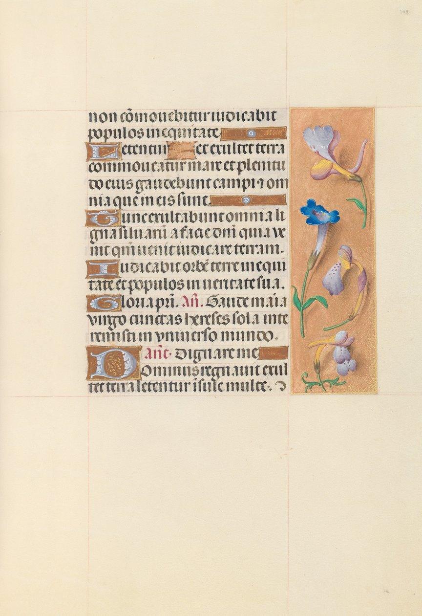 Hodiny španělské královny Isabely Katolické:  Fol. 108r od Master of the First Prayerbook of Maximillian