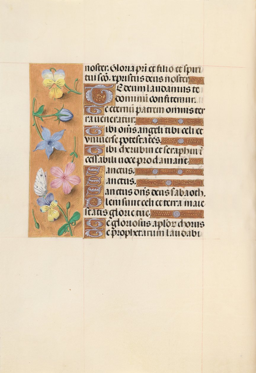 Hodiny královny Isabely Katolické, královny Španělska: Fol. 112v, c. 1500. od Master of the First Prayerbook of Maximillian
