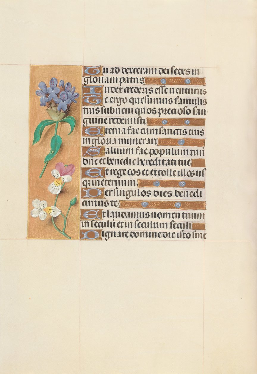 Hodiny královny Isabely Katolické, královny Španělska: Fol. 113v, c. 1500. od Master of the First Prayerbook of Maximillian