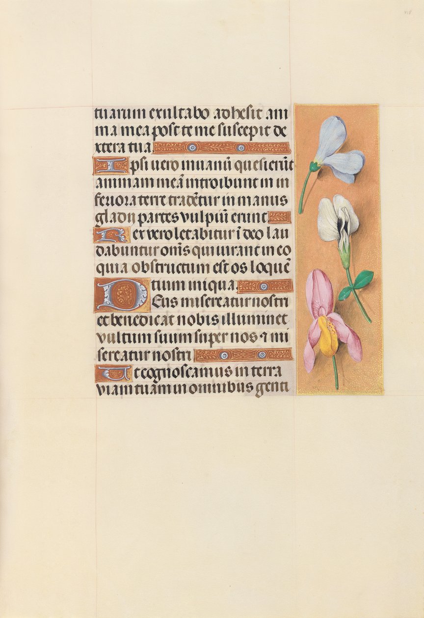 Hodiny královny Isabely Katolické, královny Španělska: Fol. 118r, c. 1500. od Master of the First Prayerbook of Maximillian