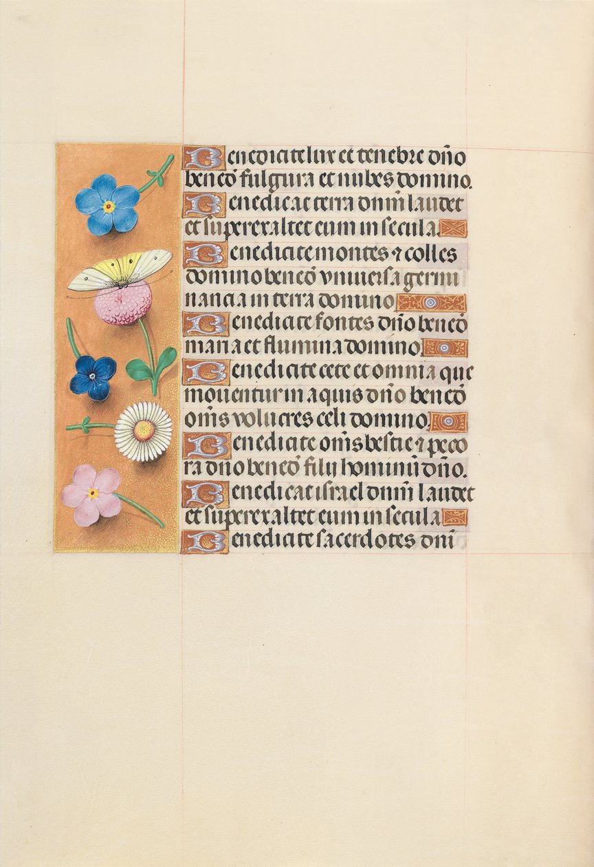 Hodiny královny Isabely Katolické, královny Španělska: Fol. 119v, c. 1500. od Master of the First Prayerbook of Maximillian