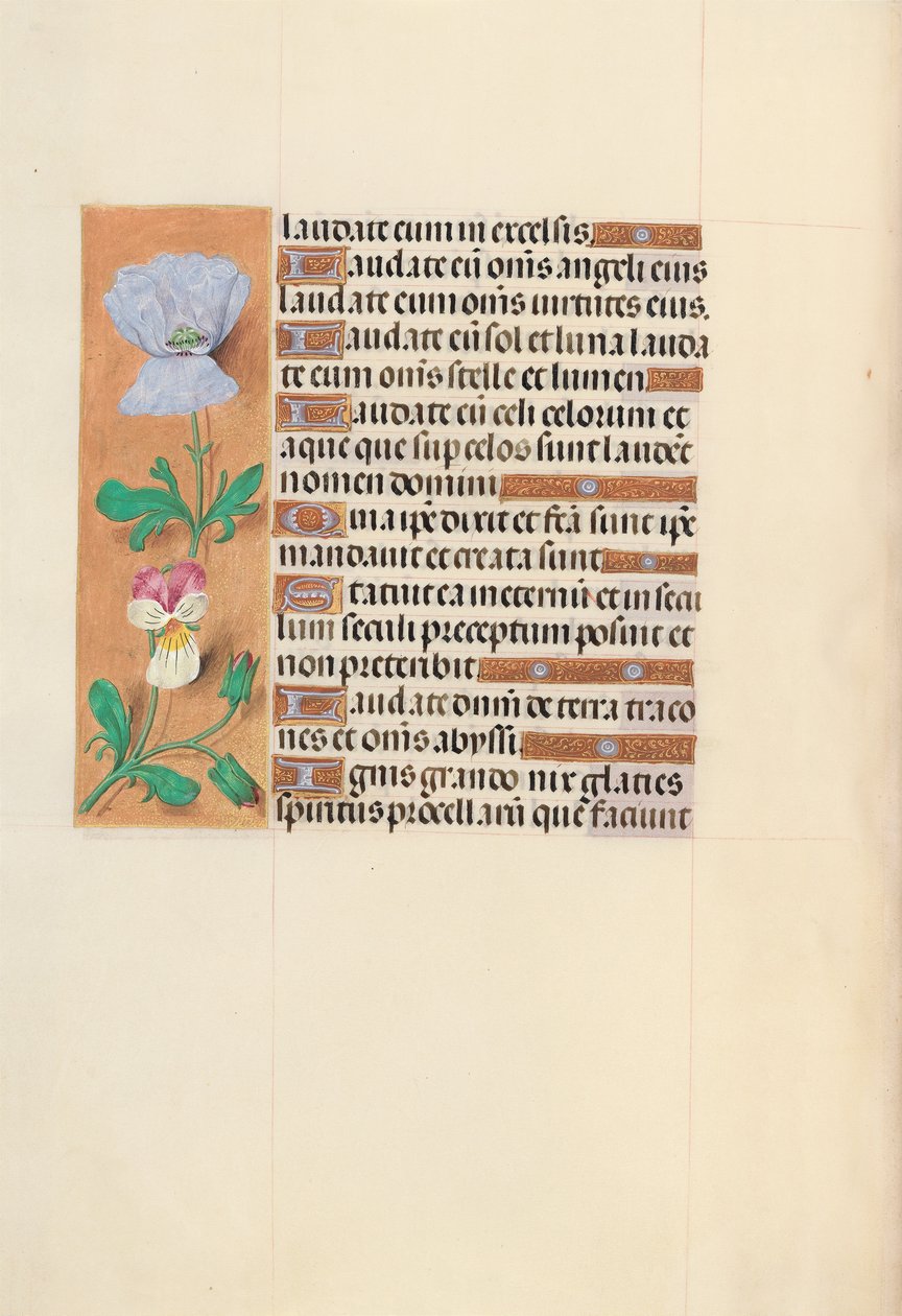 Hodiny královny Isabely Katolické, královny Španělska: Fol. 120v, c. 1500. od Master of the First Prayerbook of Maximillian