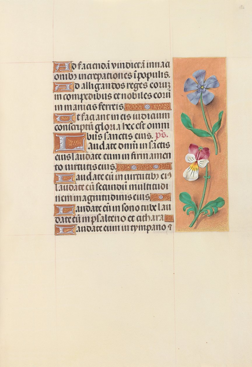 Hodiny královny Isabely Katolické, královny Španělska: Fol. 122r, c. 1500. od Master of the First Prayerbook of Maximillian