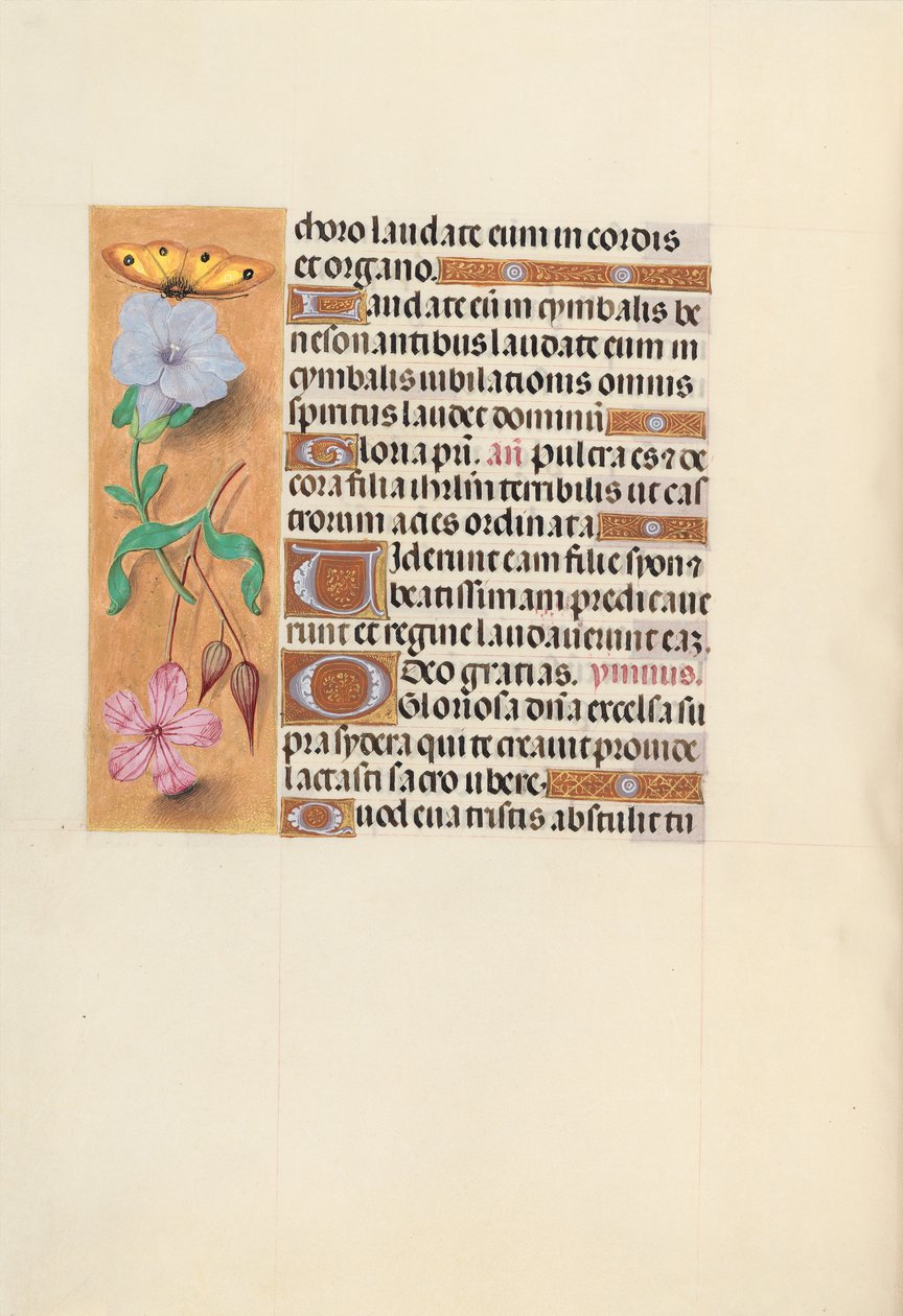 Hodiny královny Isabely Katolické, královny Španělska: Fol. 122v, c. 1500. od Master of the First Prayerbook of Maximillian