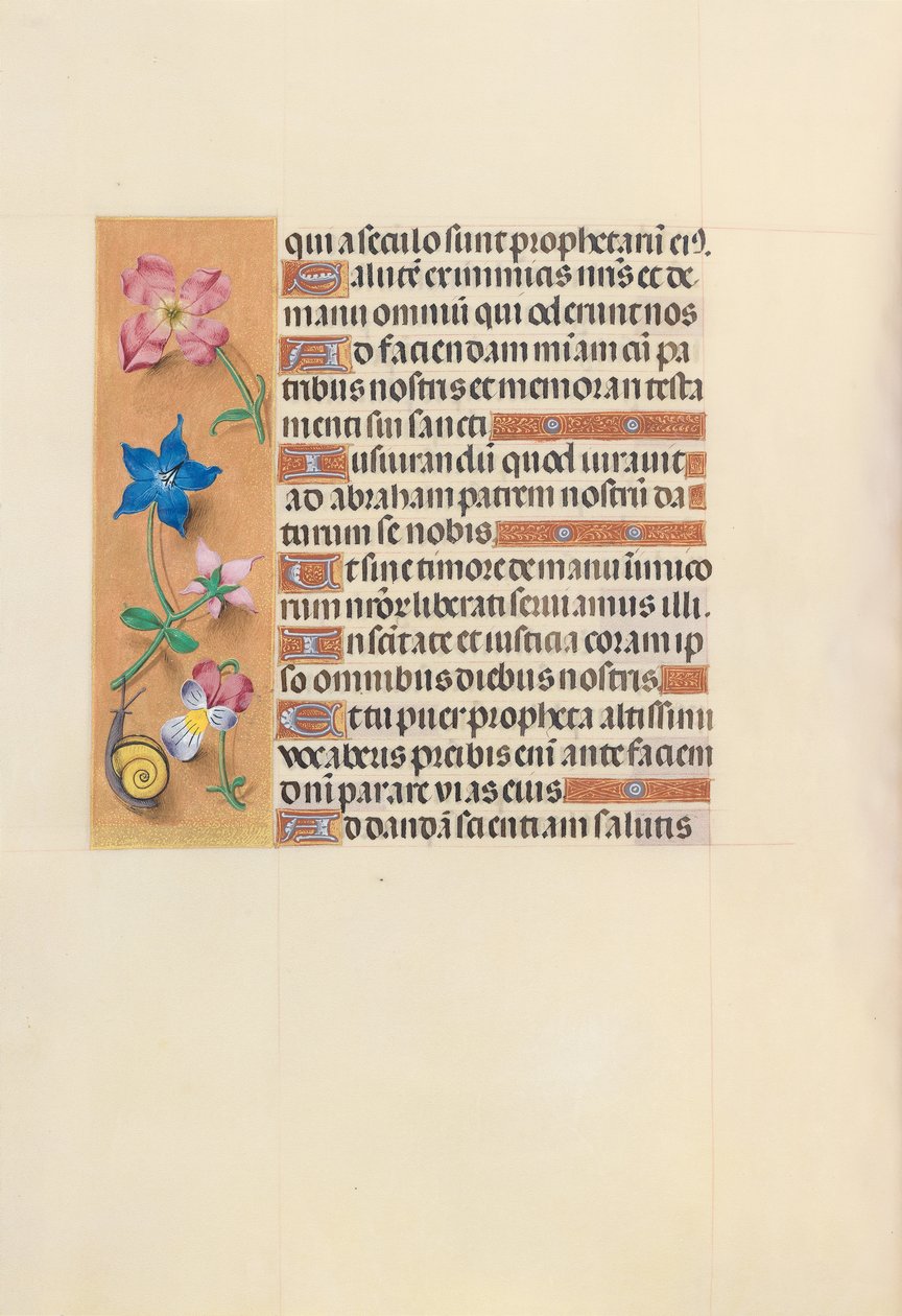 Hodiny královny Isabely Katolické, královny Španělska: Fol. 123v, c. 1500. od Master of the First Prayerbook of Maximillian