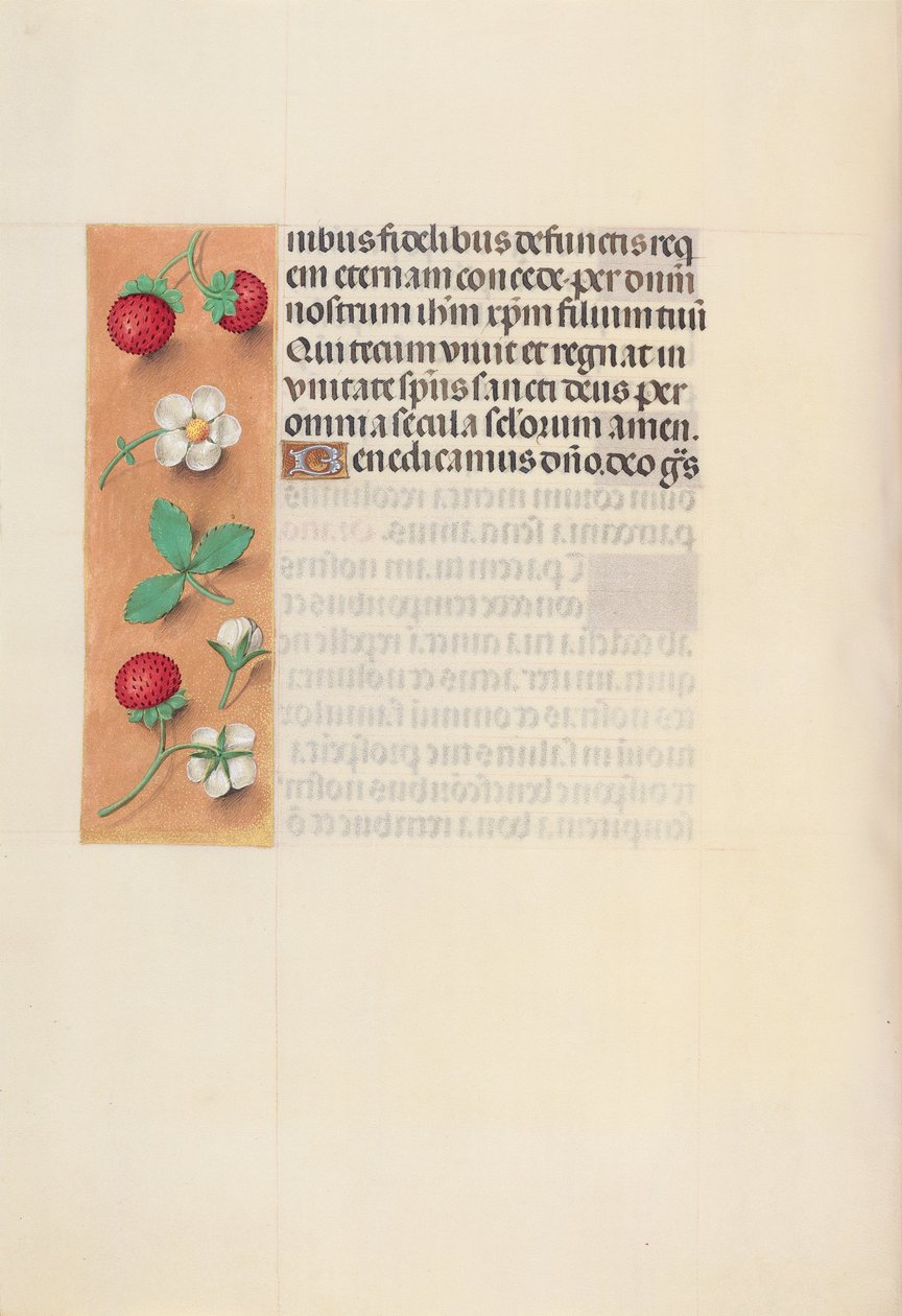 Hodiny královny Isabely Katolické, královny Španělska: Fol. 125v, c. 1500. od Master of the First Prayerbook of Maximillian