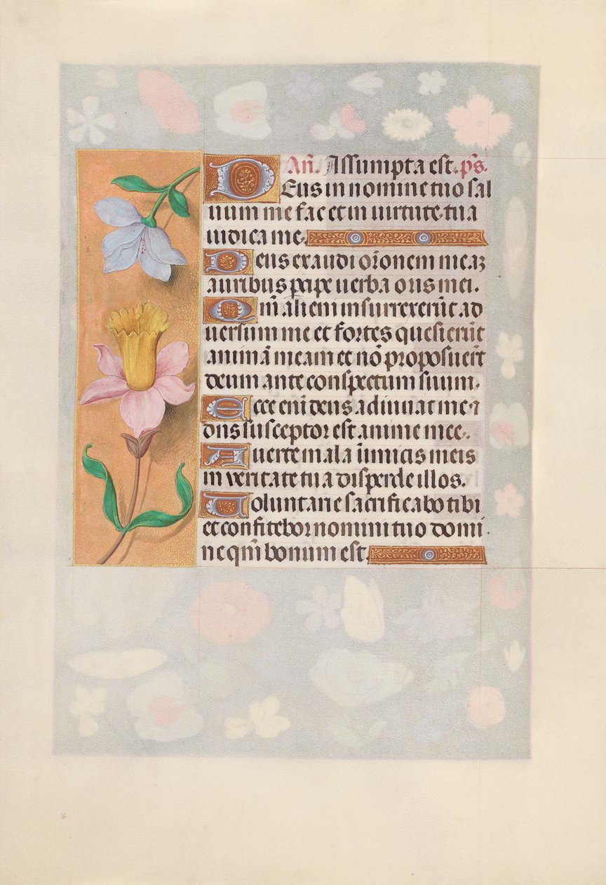 Hodiny královny Isabely Katolické, královny Španělska: Fol. 127v, c. 1500. od Master of the First Prayerbook of Maximillian