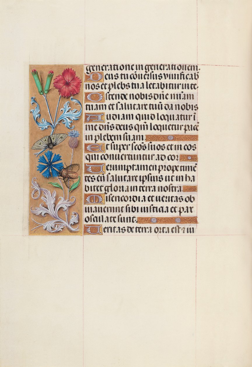 Hodiny královny Isabely Katolické, královny Španělska: Fol. 128v, c. 1500. od Master of the First Prayerbook of Maximillian