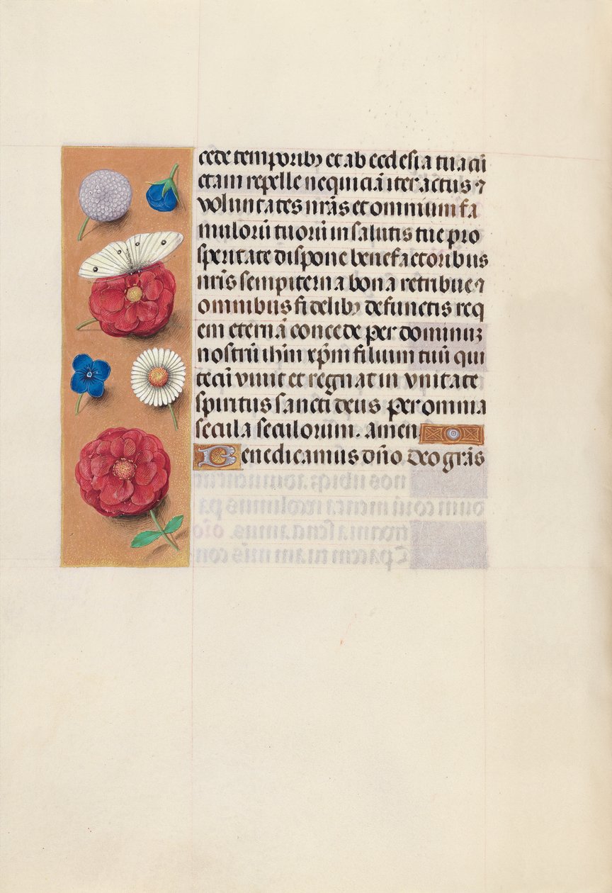 Hodiny královny Isabely Katolické, královny Španělska: Fol. 130V, c. 1500. od Master of the First Prayerbook of Maximillian