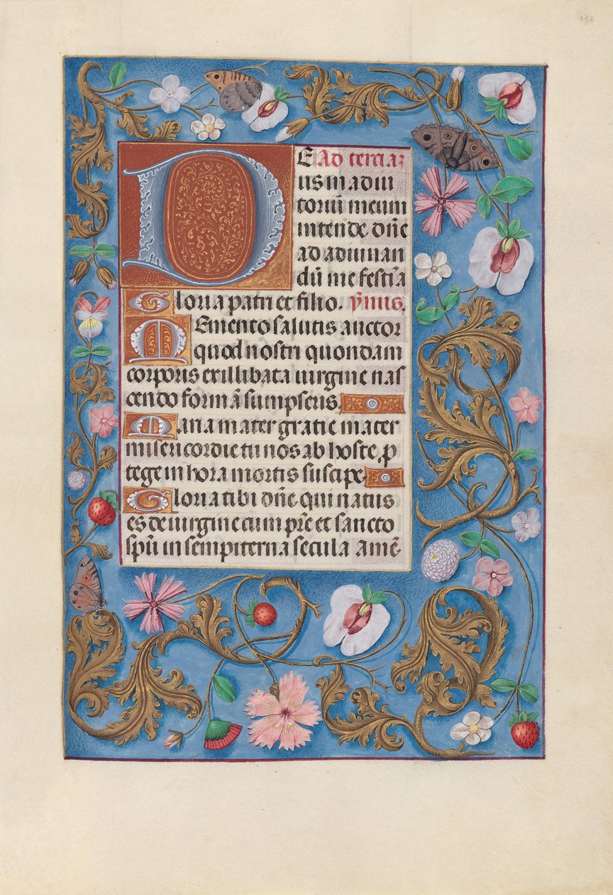 Hodiny španělské královny Isabely Katolické:  Fol. 132r od Master of the First Prayerbook of Maximillian