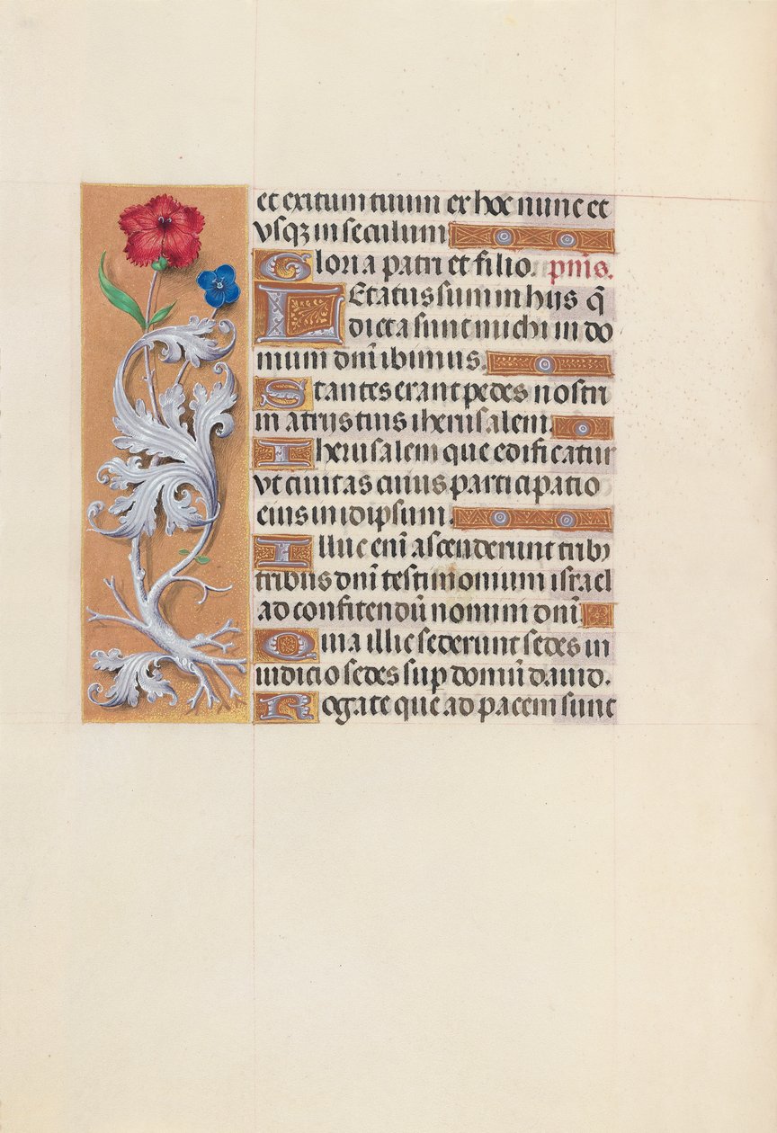 Hodiny královny Isabely Katolické, královny Španělska: Fol. 133v, c. 1500. od Master of the First Prayerbook of Maximillian