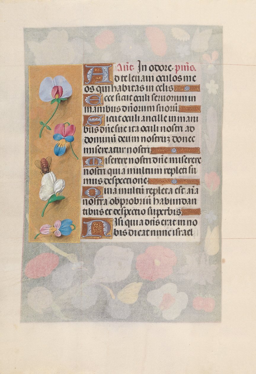 Hodiny královny Isabely Katolické, královny Španělska: Fol. 137v, c. 1500. od Master of the First Prayerbook of Maximillian