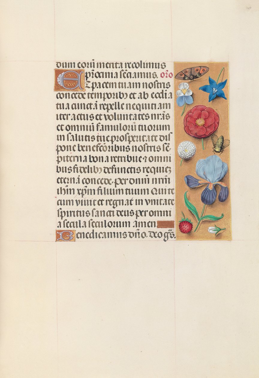 Hodiny královny Isabely Katolické, královny Španělska: Fol. 140r, c. 1500. od Master of the First Prayerbook of Maximillian