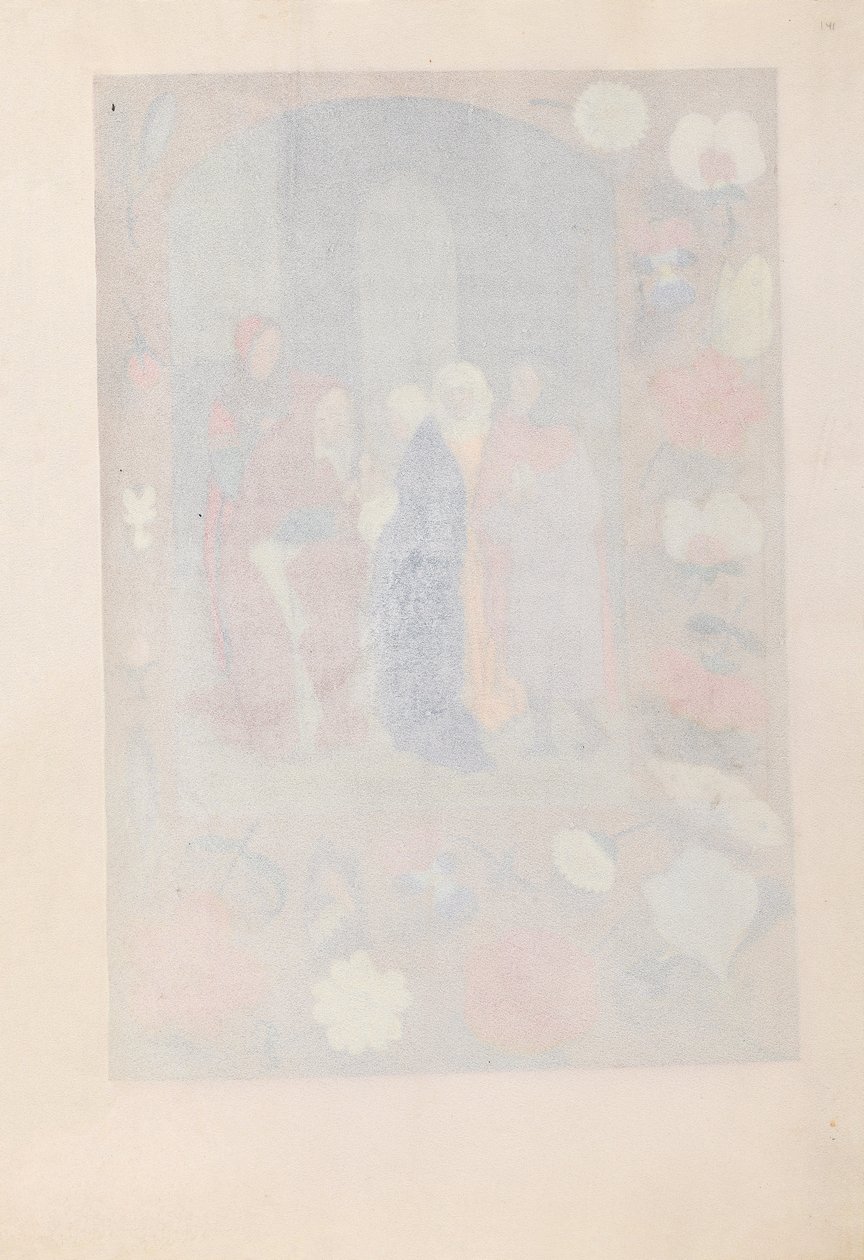 Hodiny královny Isabely Katolické, královny Španělska: Fol. 141r, c. 1500. od Master of the First Prayerbook of Maximillian