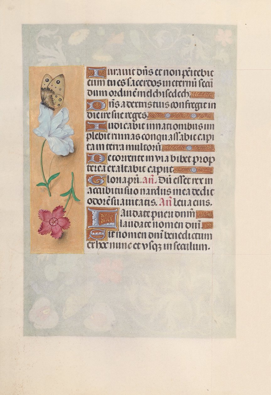 Hodiny královny Isabely Katolické, královny Španělska: Fol. 147v, c. 1500. od Master of the First Prayerbook of Maximillian