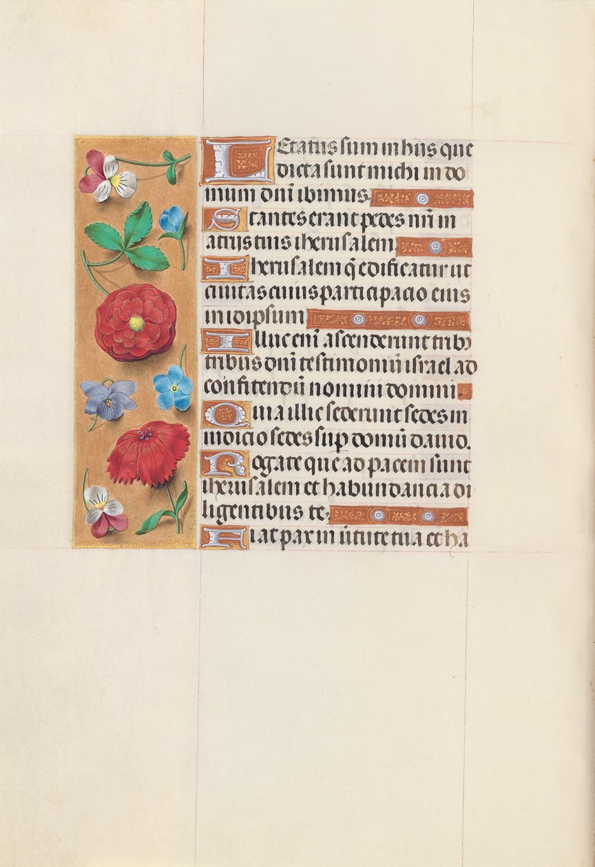 Hodiny královny Isabely Katolické, královny Španělska: Fol. 148v, c. 1500. od Master of the First Prayerbook of Maximillian