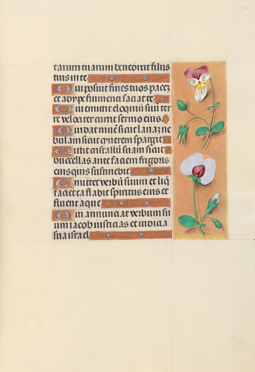 Hodiny královny Isabely Katolické, královny Španělska: Fol. 150r, c. 1500. od Master of the First Prayerbook of Maximillian