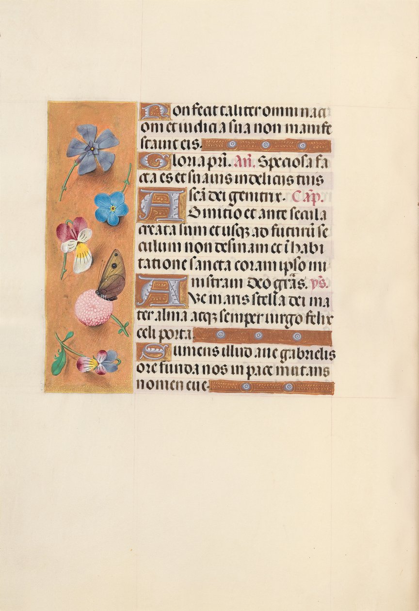 Hodiny královny Isabely Katolické, královny Španělska: Fol. 150V, c. 1500. od Master of the First Prayerbook of Maximillian