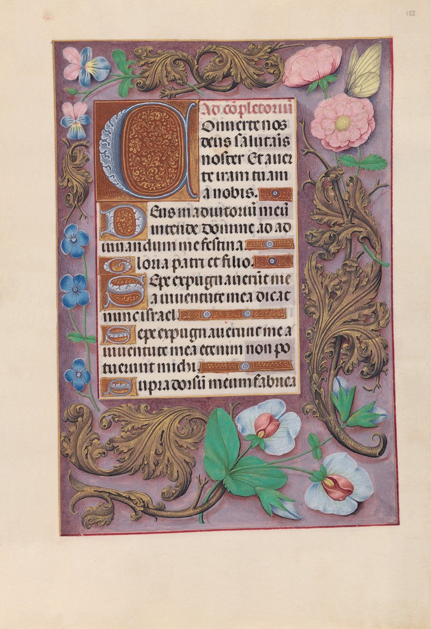 Hodiny královny Isabely Katolické, královny Španělska: Fol. 155r, c. 1500. od Master of the First Prayerbook of Maximillian