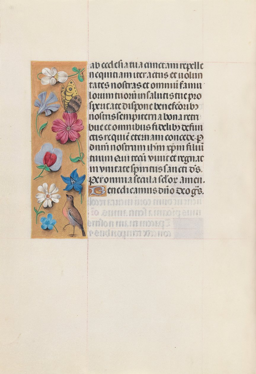 Hodiny královny Isabely Katolické, královny Španělska: Fol. 158v, c. 1500. od Master of the First Prayerbook of Maximillian