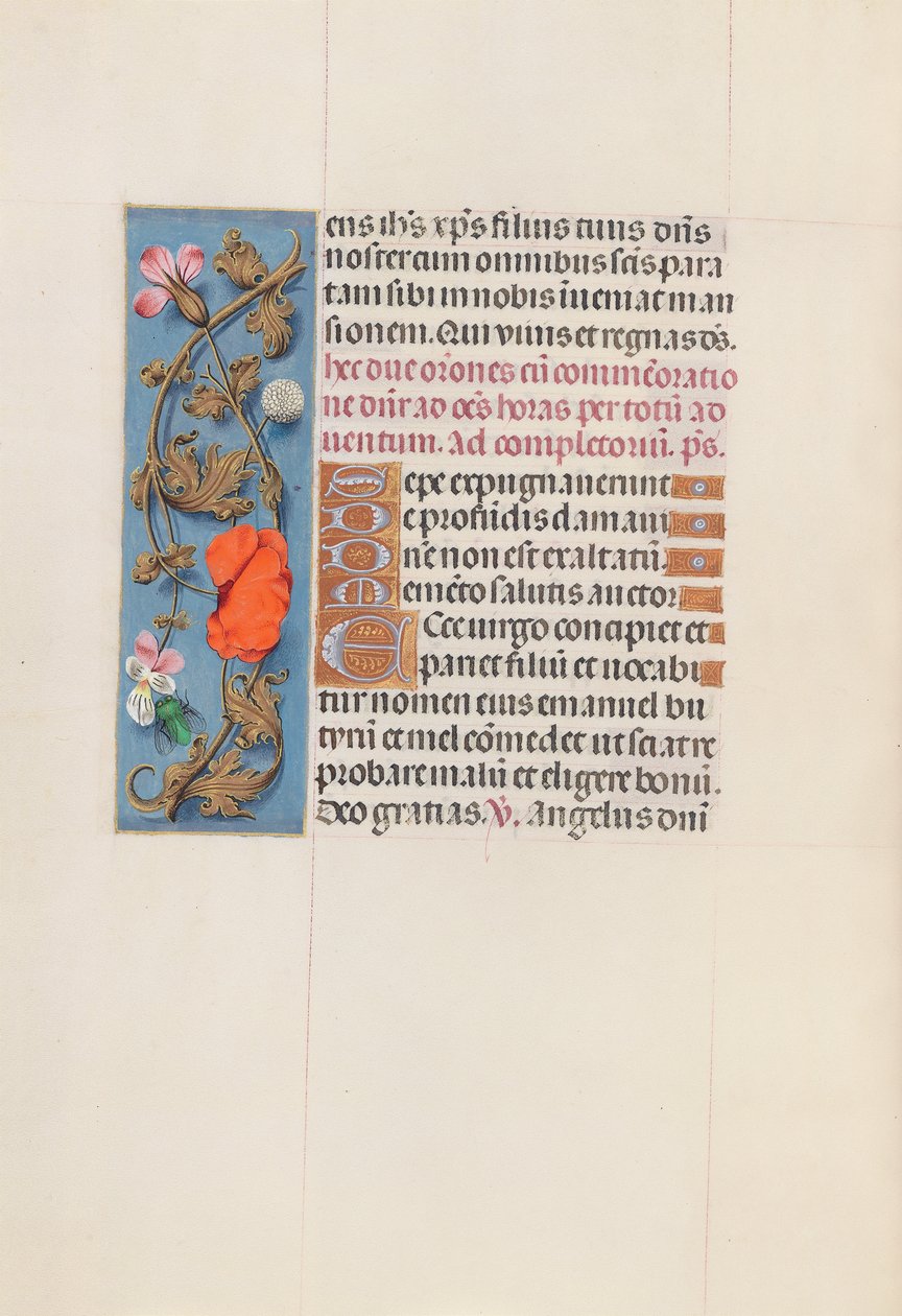 Hodiny královny Isabely Katolické, královny Španělska: Fol. 161v, c. 1500. od Master of the First Prayerbook of Maximillian