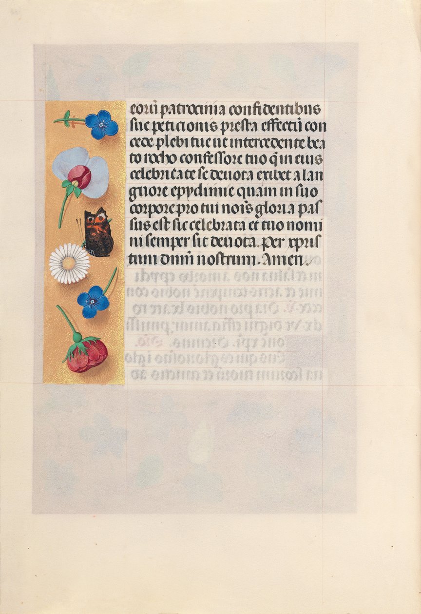 Hodiny královny Isabely Katolické, královny Španělska: Fol. 182v, c. 1500. od Master of the First Prayerbook of Maximillian