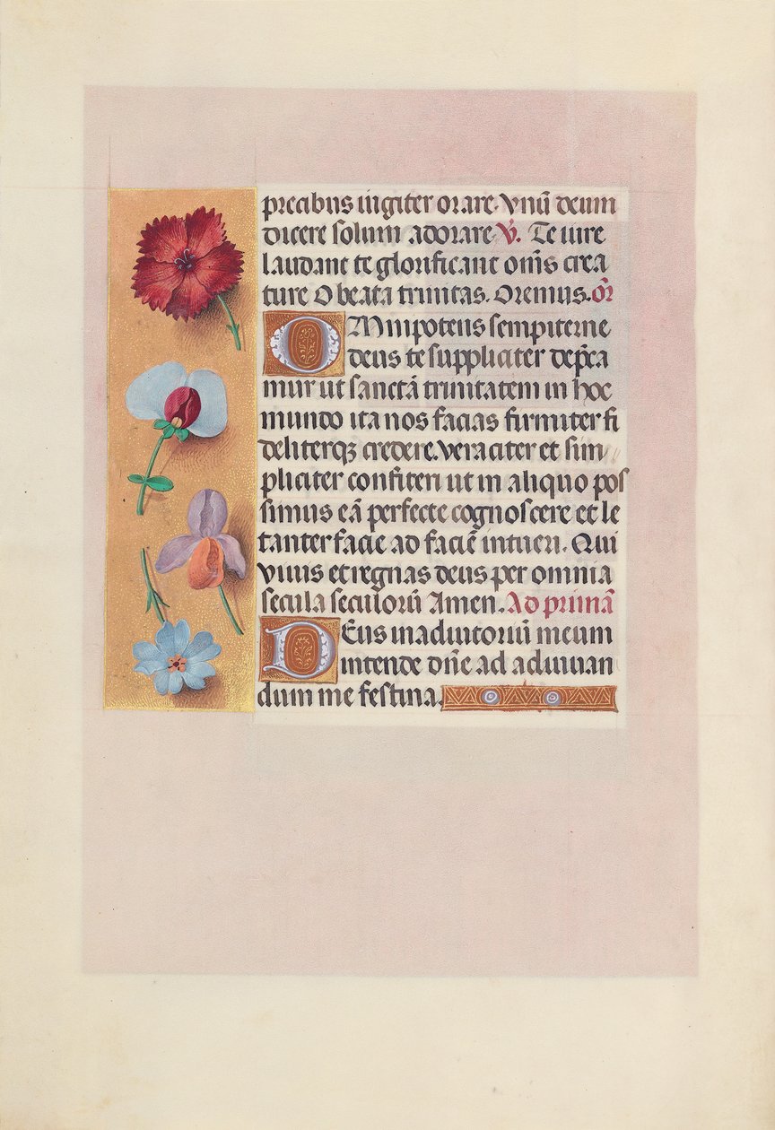 Hodiny královny Isabely Katolické, královny Španělska: Fol. 18v, c. 1500. od Master of the First Prayerbook of Maximillian