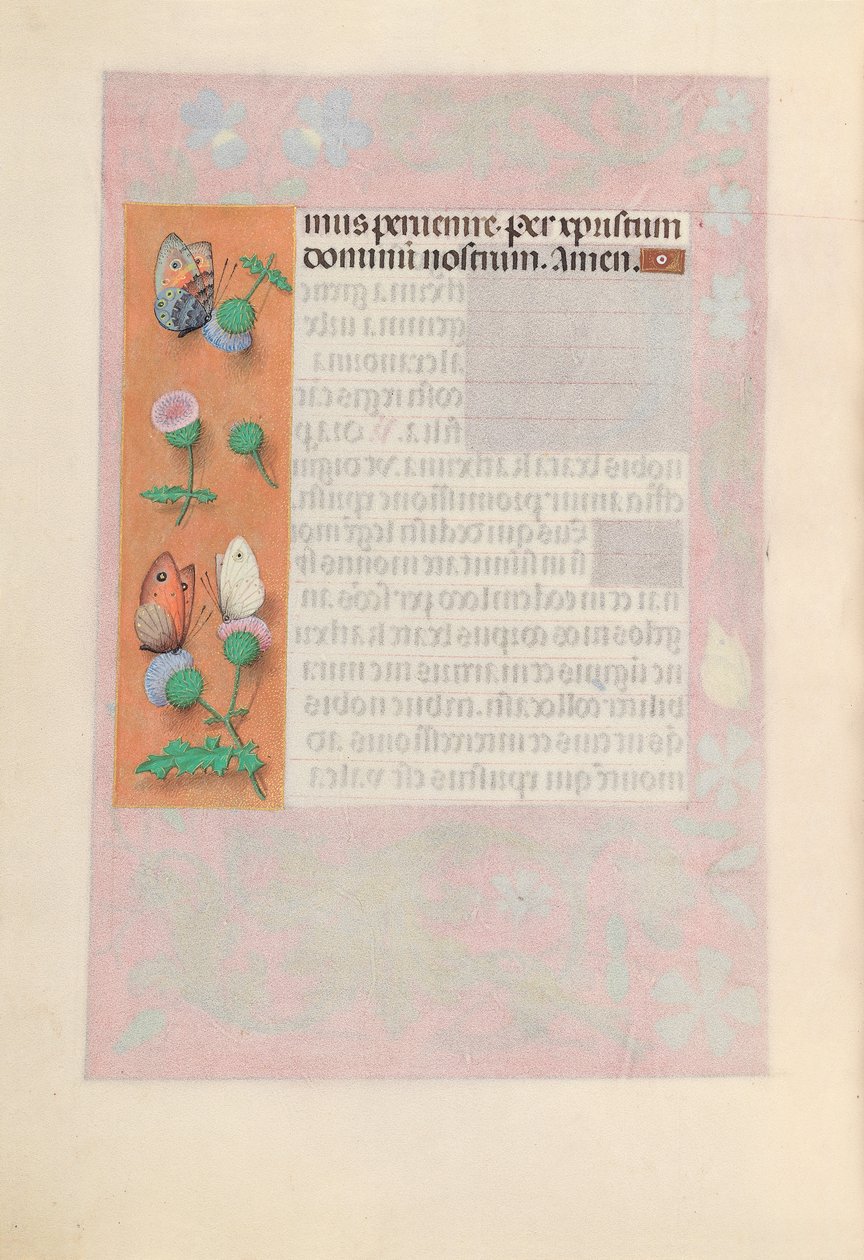 Hodiny královny Isabely Katolické, královny Španělska: Fol. 190V, c. 1500. od Master of the First Prayerbook of Maximillian