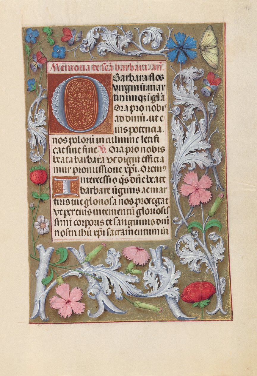 Hodiny královny Isabely Katolické, královny Španělska: Fol. 192r, c. 1500. od Master of the First Prayerbook of Maximillian