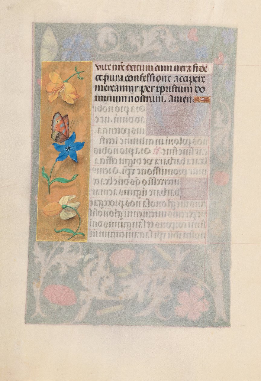 Hodiny královny Isabely Katolické, královny Španělska: Fol. 192v, c. 1500. od Master of the First Prayerbook of Maximillian