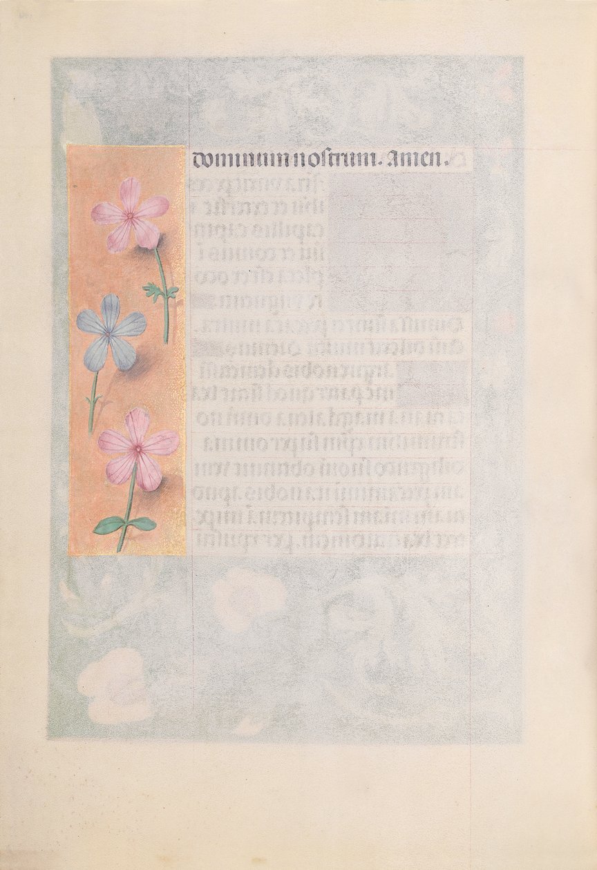 Hodiny královny Isabely Katolické, královny Španělska: Fol. 194v, c. 1500. od Master of the First Prayerbook of Maximillian