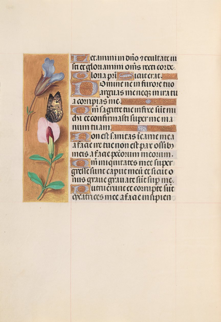 Hodiny královny Isabely Katolické, královny Španělska: Fol. 202v, c. 1500. od Master of the First Prayerbook of Maximillian