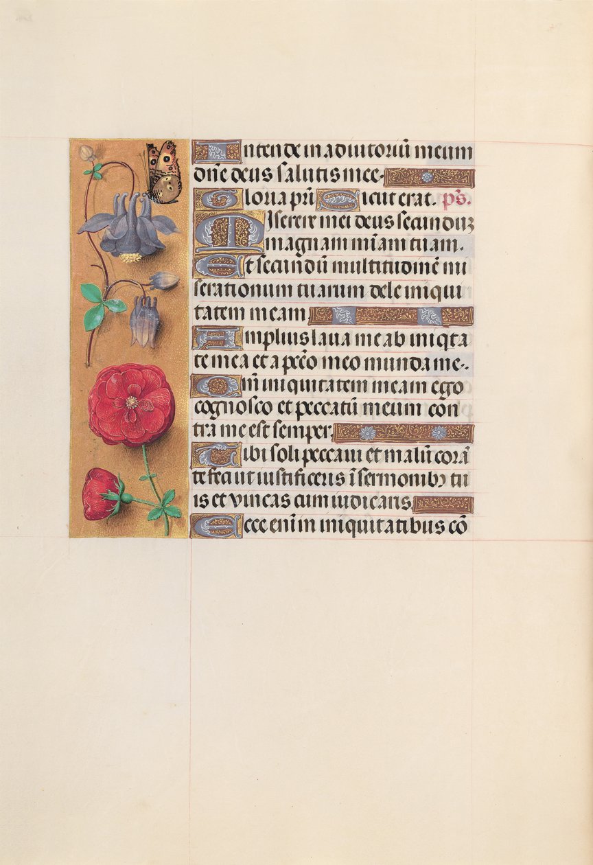 Hodiny královny Isabely Katolické, královny Španělska: Fol. 204v, c. 1500. od Master of the First Prayerbook of Maximillian