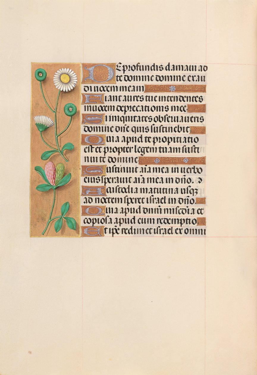 Hodiny královny Isabely Katolické, královny Španělska: Fol. 208v, c. 1500. od Master of the First Prayerbook of Maximillian