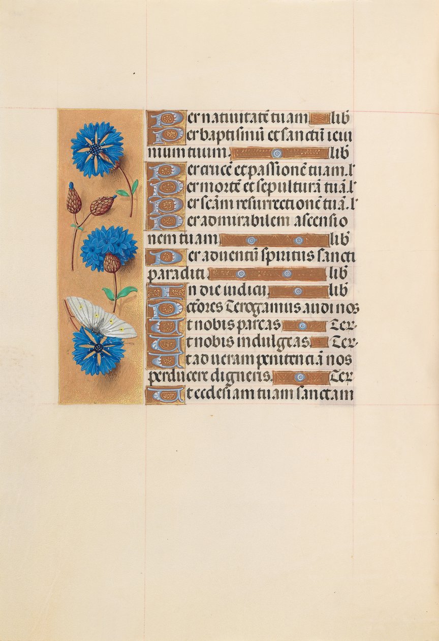 Hodiny královny Isabely Katolické, královny Španělska: Fol. 213v, c. 1500. od Master of the First Prayerbook of Maximillian