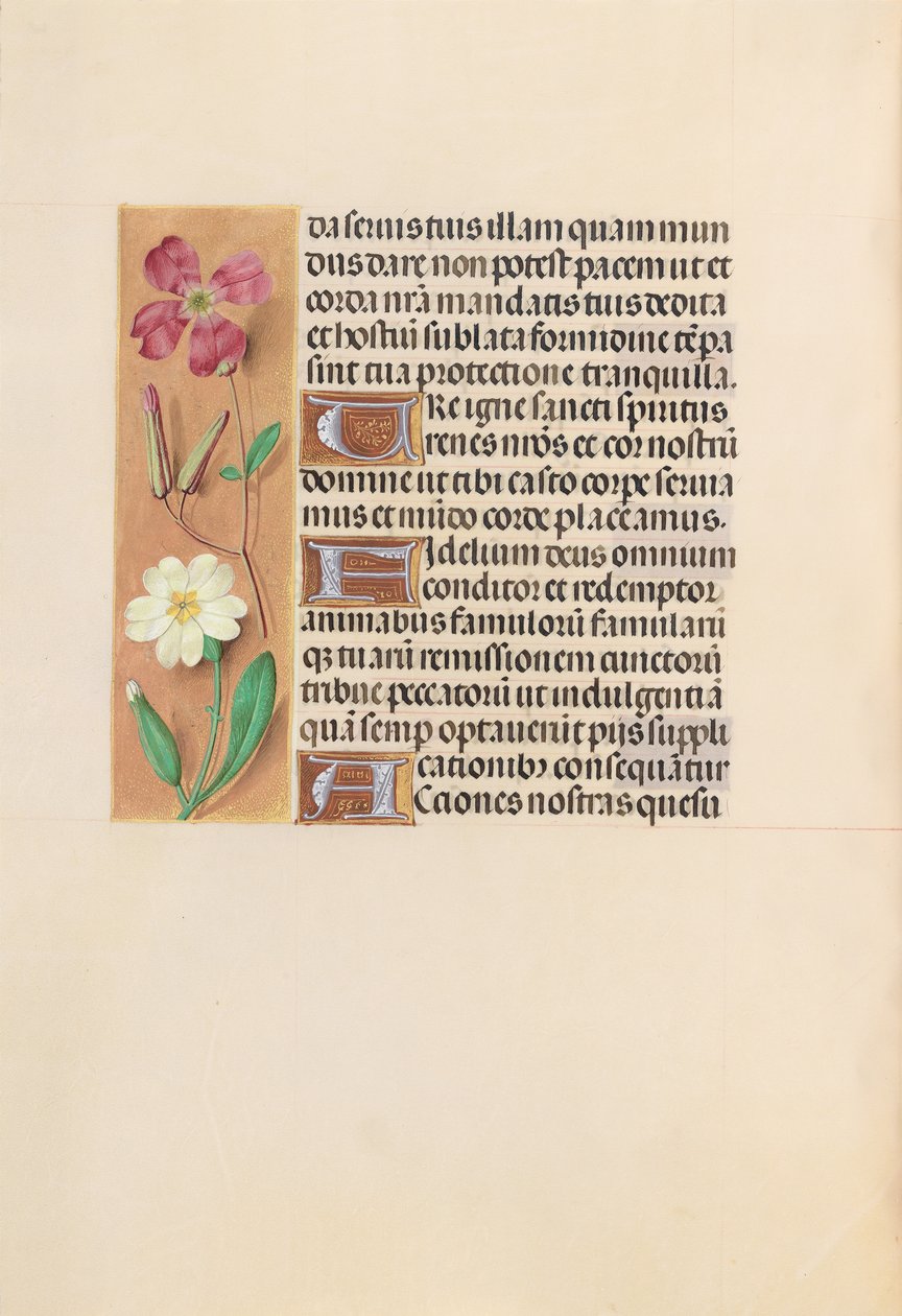 Hodiny královny Isabely Katolické, královny Španělska: Fol. 217v, c. 1500. od Master of the First Prayerbook of Maximillian