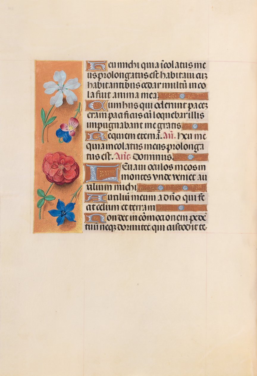 Hodiny královny Isabely Katolické, královny Španělska: Fol. 221v, c. 1500. od Master of the First Prayerbook of Maximillian