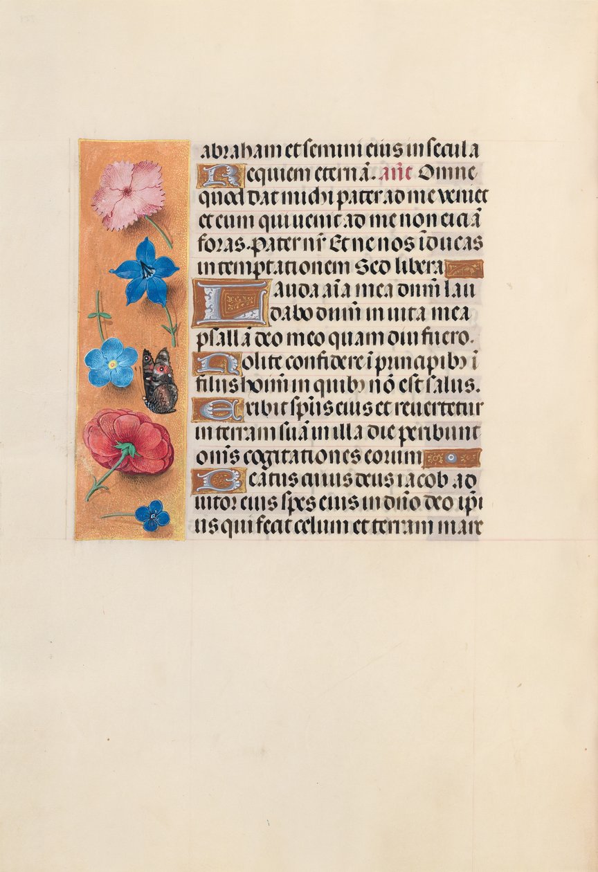 Hodiny královny Isabely Katolické, královny Španělska: Fol. 224v, c. 1500. od Master of the First Prayerbook of Maximillian