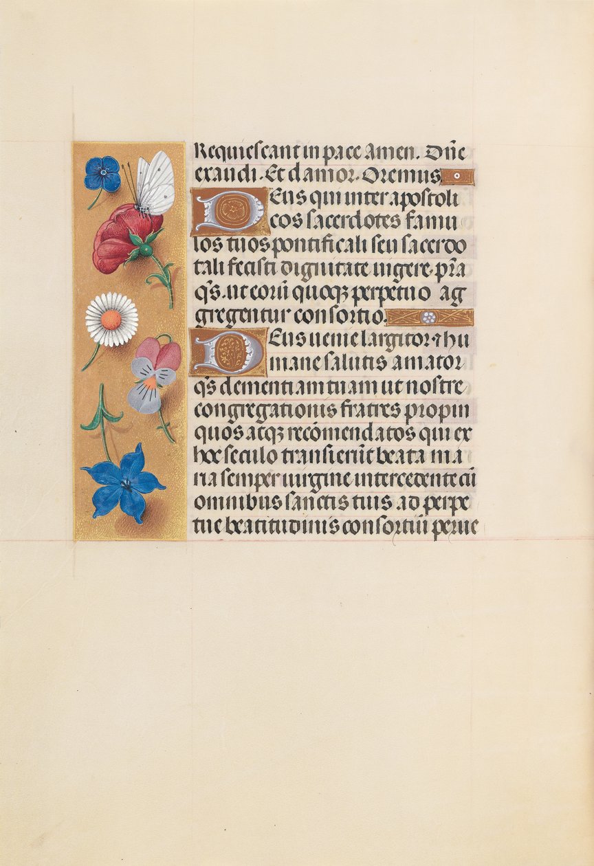 Hodiny královny Isabely Katolické, královny Španělska: Fol. 225v, c. 1500. od Master of the First Prayerbook of Maximillian