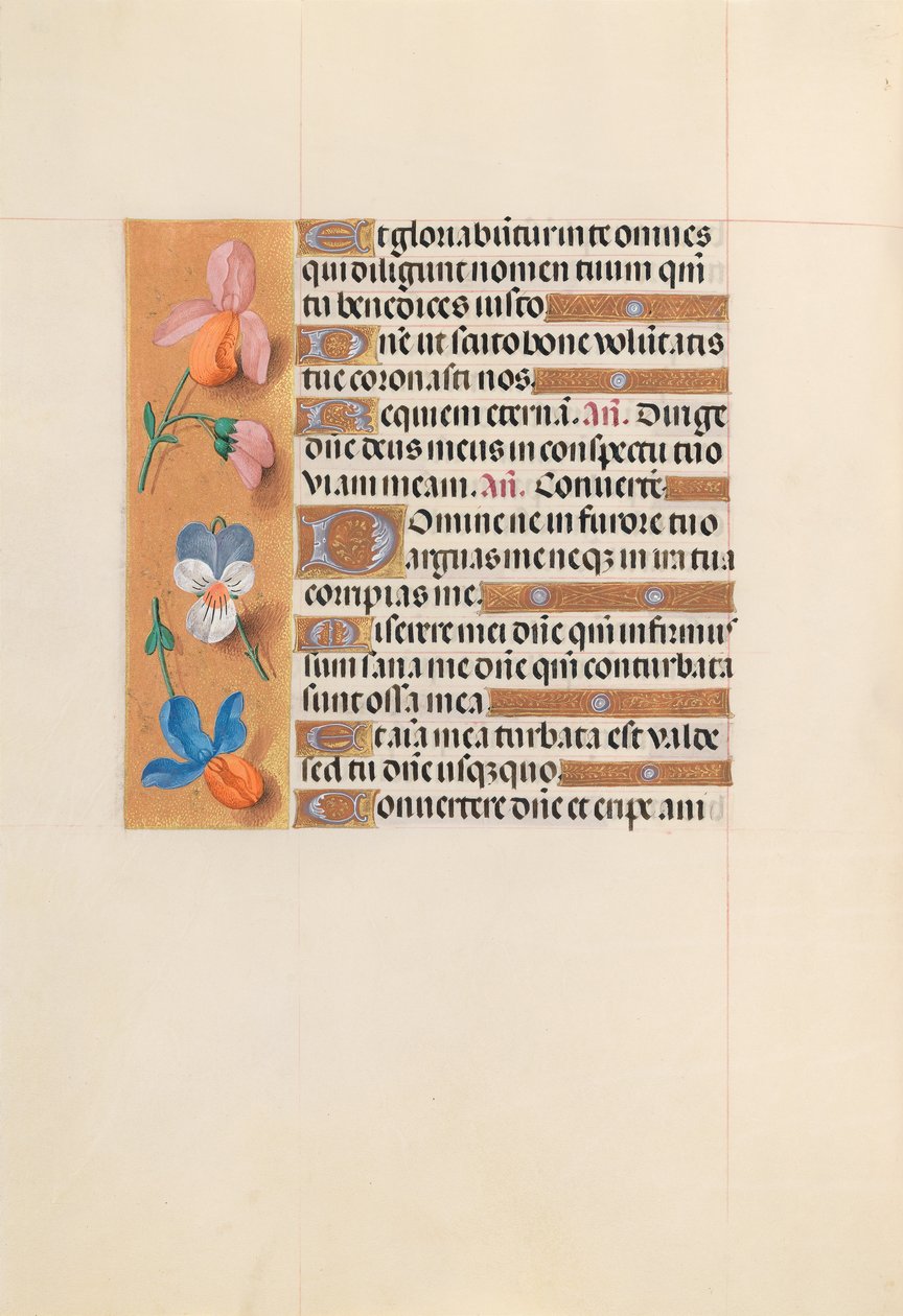 Hodiny královny Isabely Katolické, královny Španělska: Fol. 228v, c. 1500. od Master of the First Prayerbook of Maximillian