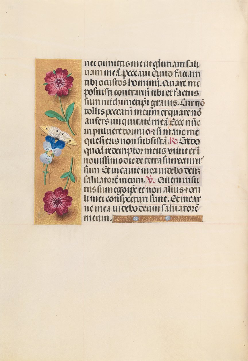 Hodiny královny Isabely Katolické, královny Španělska: Fol. 231v, c. 1500. od Master of the First Prayerbook of Maximillian