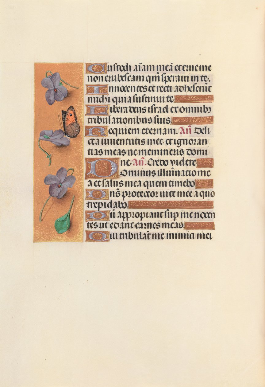 Hodiny královny Isabely Katolické, královny Španělska: Fol. 235v, c. 1500. od Master of the First Prayerbook of Maximillian