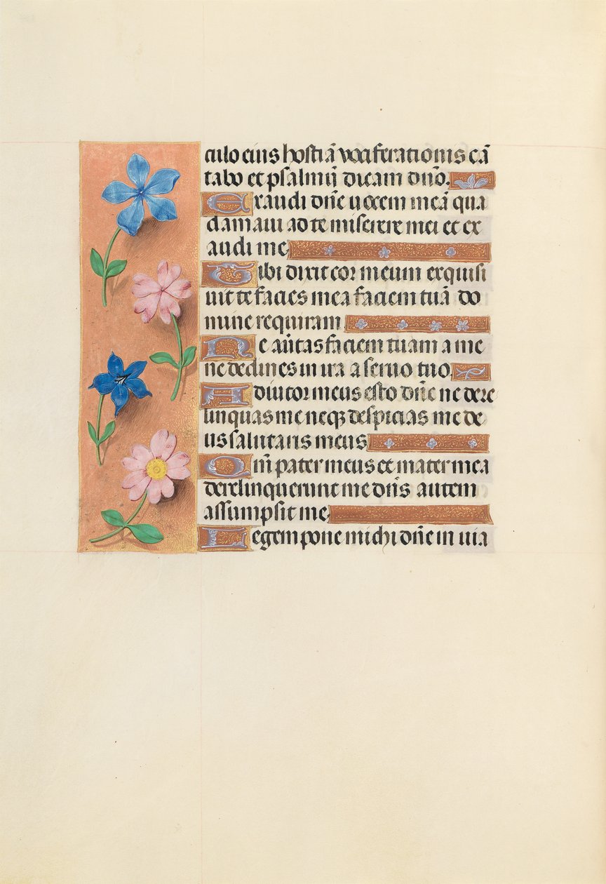 Hodiny královny Isabely Katolické, královny Španělska: Fol. 236v, c. 1500. od Master of the First Prayerbook of Maximillian