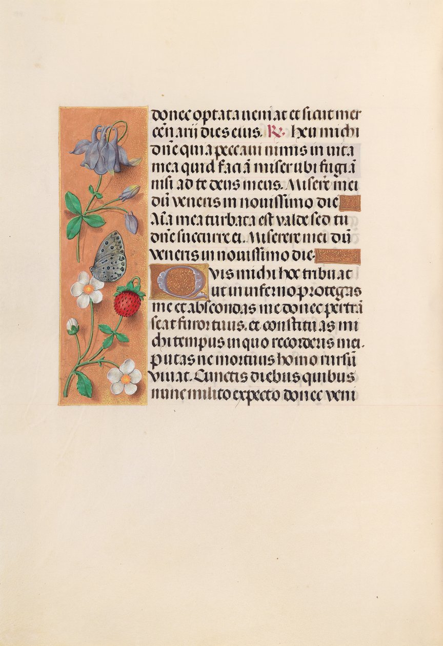 Hodiny královny Isabely Katolické, královny Španělska: Fol. 238v, c. 1500. od Master of the First Prayerbook of Maximillian