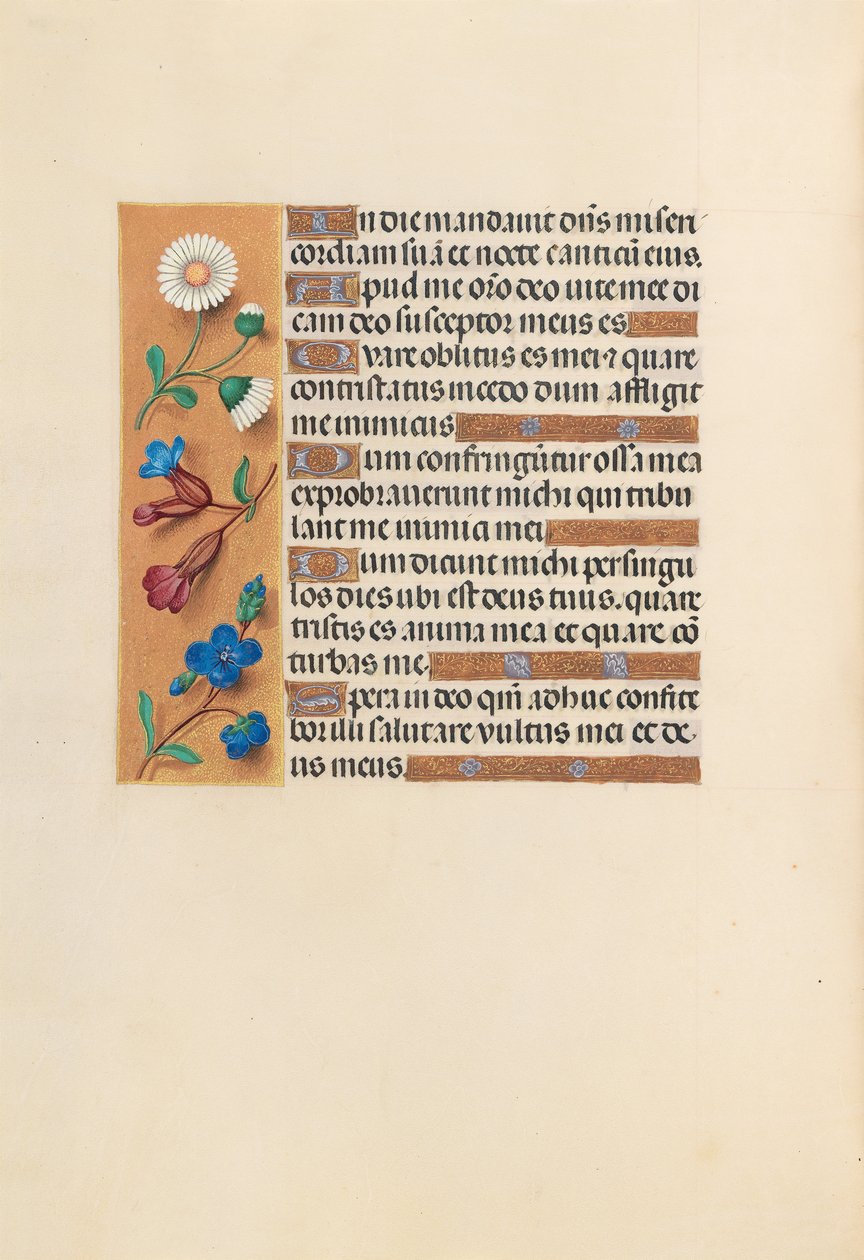 Hodiny královny Isabely Katolické, královny Španělska: Fol. 243v, c. 1500. od Master of the First Prayerbook of Maximillian