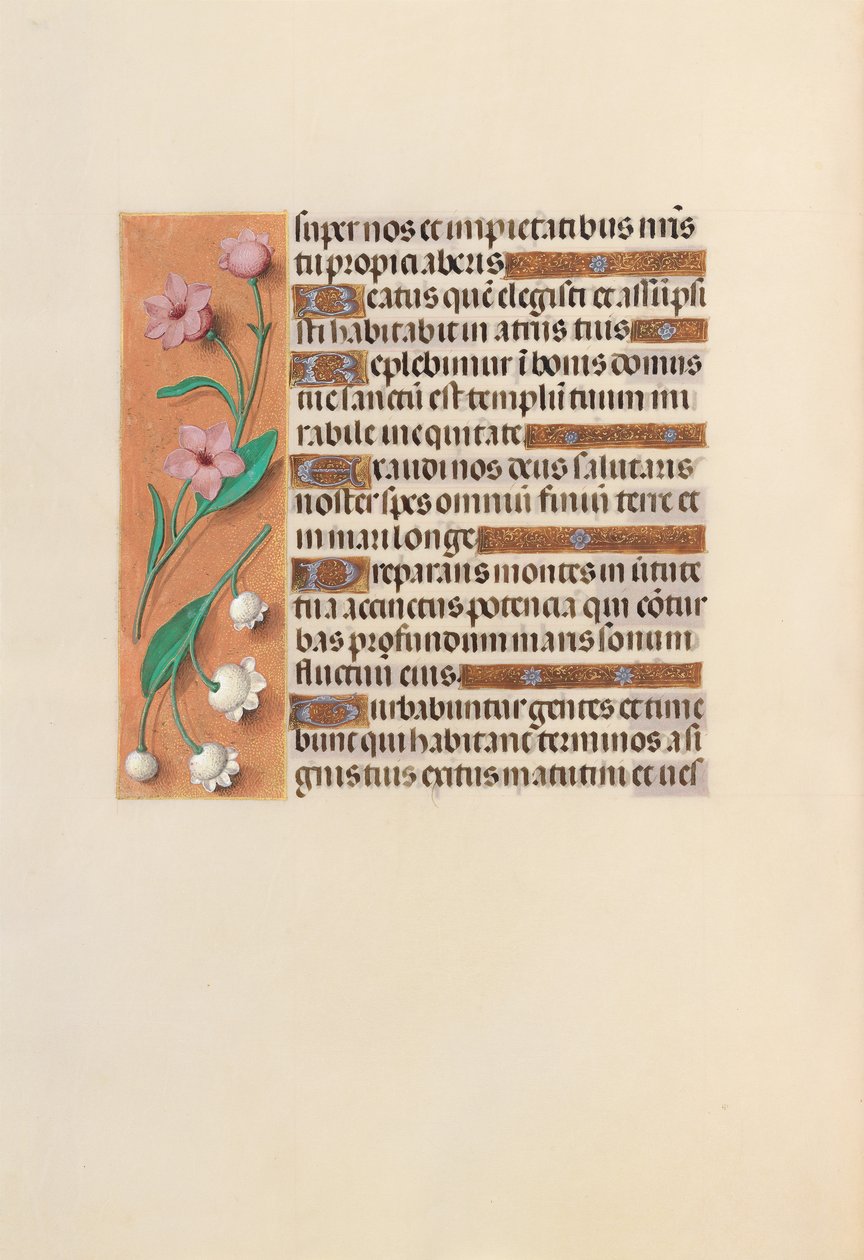 Hodiny královny Isabely Katolické, královny Španělska: Fol. 248v, c. 1500. od Master of the First Prayerbook of Maximillian