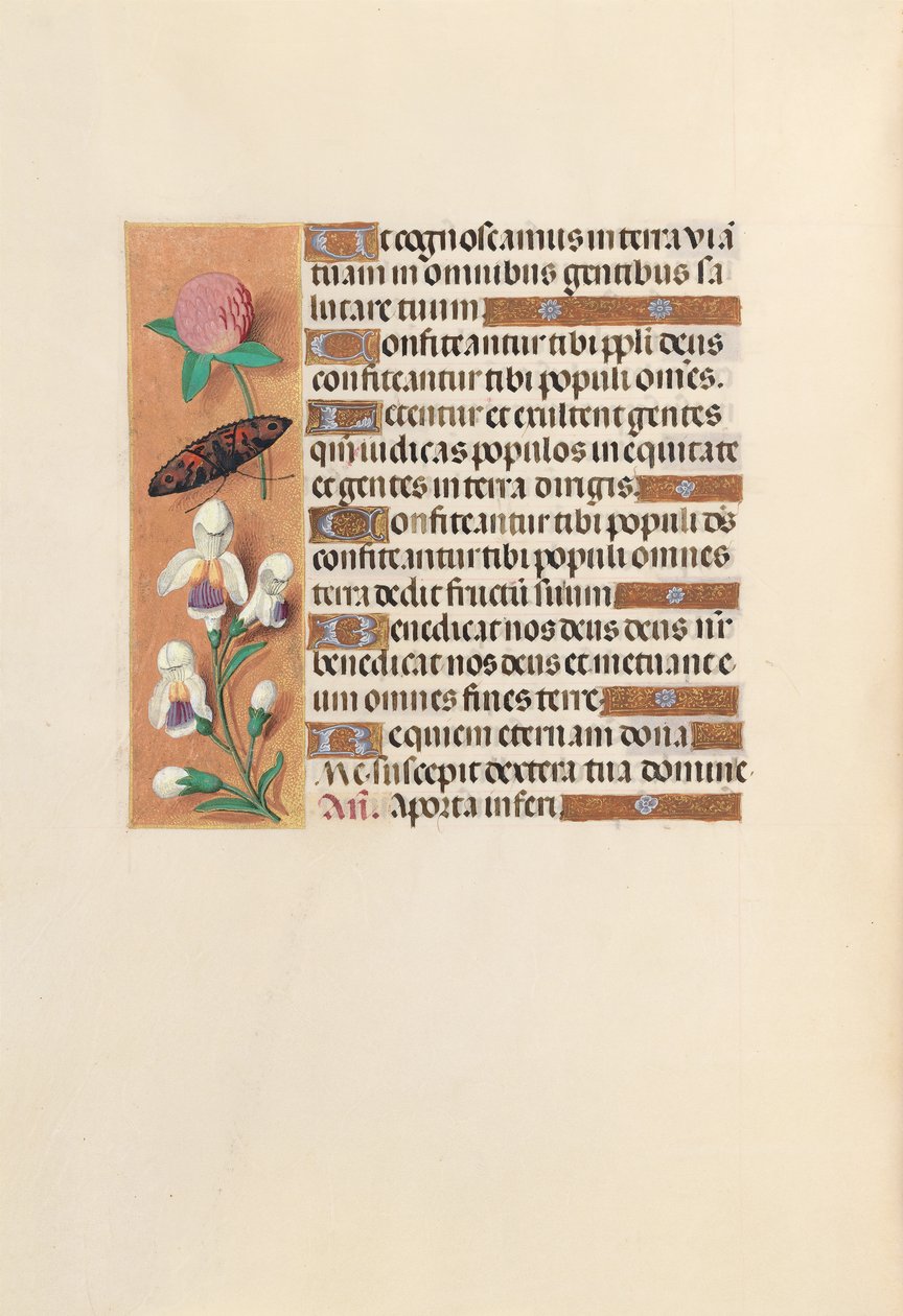 Hodiny královny Isabely Katolické, královny Španělska: Fol. 250V, c. 1500. od Master of the First Prayerbook of Maximillian