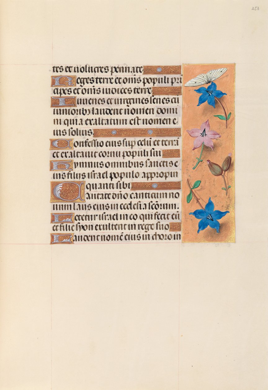 Hodiny královny Isabely Katolické, královny Španělska: Fol. 253r, c. 1500. od Master of the First Prayerbook of Maximillian